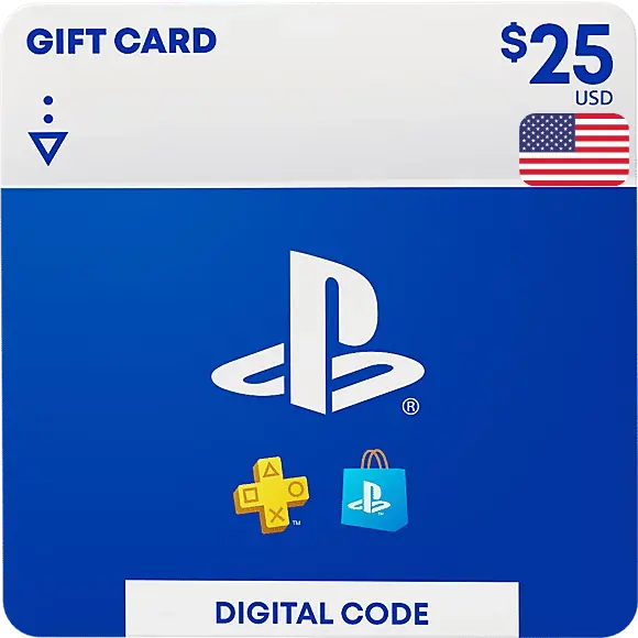 PSN Playstation Network Gift Card USA 25 USD - Image 1
