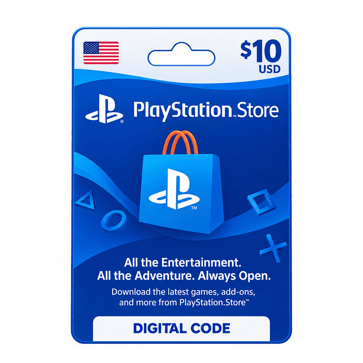 PSN Playstation Network Gift Card USA 10 USD - Image 1