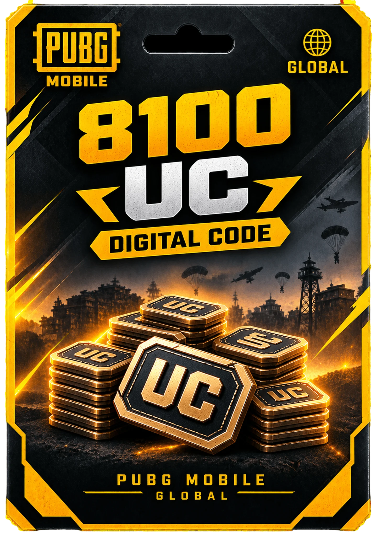 PUBG Mobile 8100 UC Code